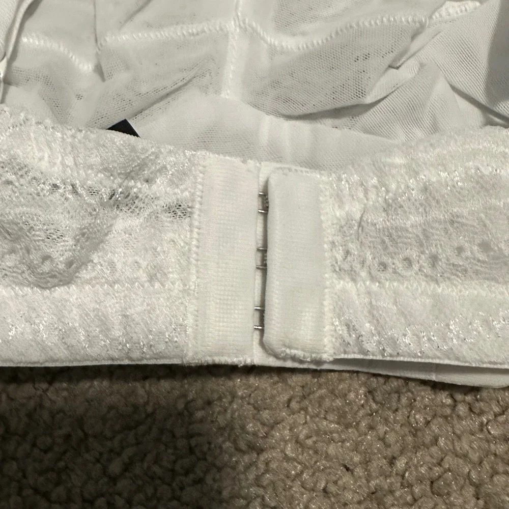 Cosabella Dolce Curvy Bralette White Lace‎ Wireless Bra DOLCE1310 XL New